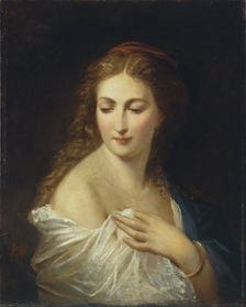 Portrait of Eugénie de Montijo (1826-1920), Empress of the French, Third Quarter of 19th century. Creator: Winterhalter, Franz Xavier (1805-1873)
