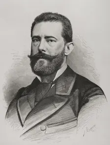 Portrait of Eugenio Sellés Angel (1842-1926), Spanish playwright, 1878. Creator: Arturo Carretero y Sánchez