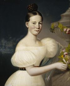 Portrait of Eva Törngren, 1830-1834. Creator: Johan Erik Lindh