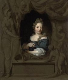 Portrait of Eva Visscher, Wife of Michiel van Musscher, 1685. Creator: Michiel van Musscher