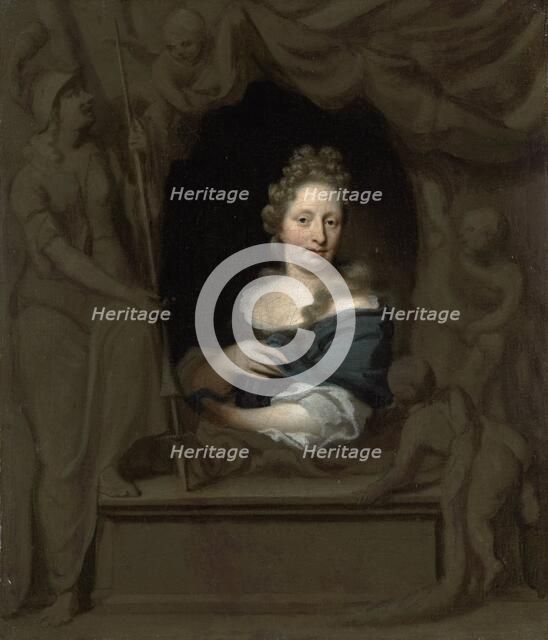 Portrait of Eva Visscher, Wife of Michiel van Musscher, 1685. Creator: Michiel van Musscher.