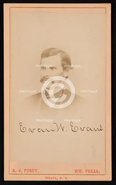 Portrait of Evan W. Evans (1827-1874), Before 1874. Creator: Purdy & Frear.