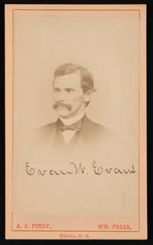 Portrait of Evan W. Evans (1827-1874), Before 1874. Creator: Purdy & Frear