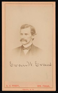 Portrait of Evan W. Evans (1827-1874), Before 1874. Creator: Purdy & Frear