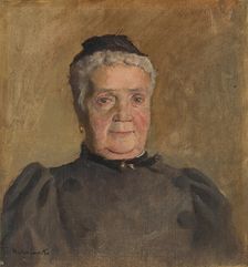 Portrait of Evelin Czóbel, 1880-1900. Creator: Ladislav Mednyanszky