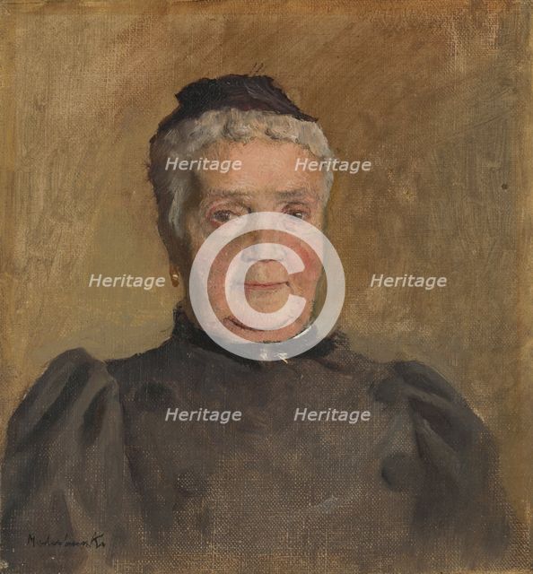 Portrait of Evelin Czóbel, 1880-1900. Creator: Ladislav Mednyanszky.