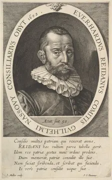 Portrait of Everhard van Reyd, Councillor of William, Prince of Orange, 1602. Creator: Jan Muller