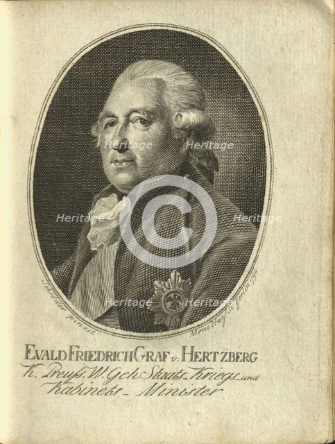 Portrait of Ewald Friedrich Graf von Hertzberg (1725-1795), 1794.