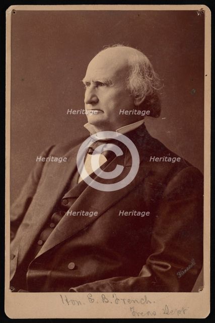 Portrait of Ezra Bartlett French (1810-1880), 1870s. Creator: Samuel Montague Fassett.