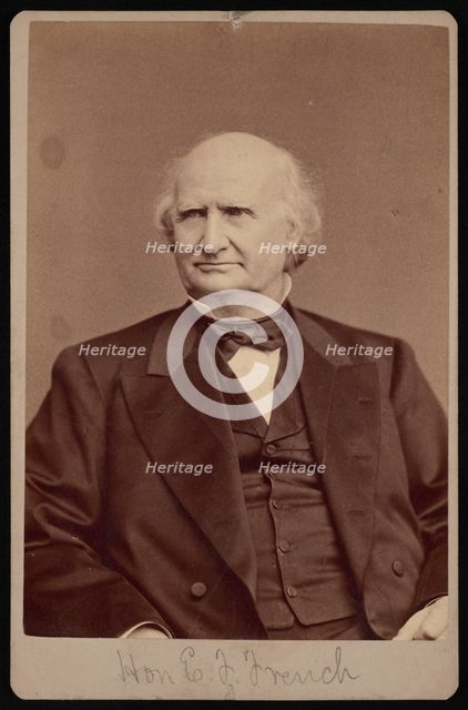 Portrait of Ezra Bartlett French (1810-1880), 1878. Creator: Samuel Montague Fassett.