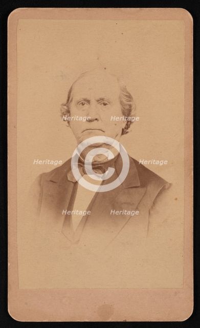 Portrait of Ezra Bartlett French (1810-1880), Before 1880. Creator: Edgar J Pullman.