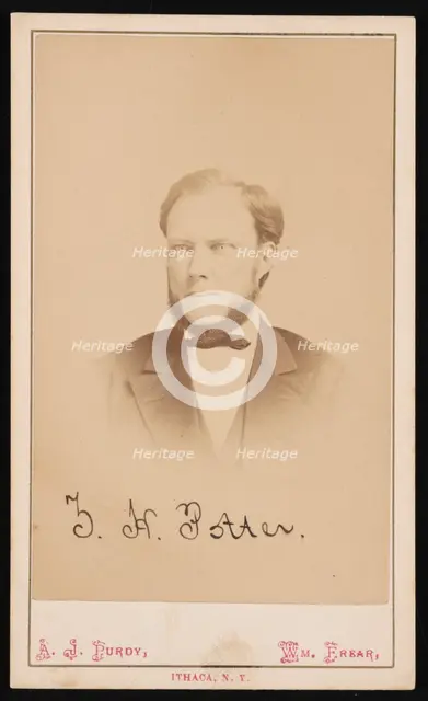 Portrait of F. H. Potter, Circa 1870s. Creator: Purdy & Frear.