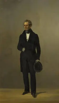 Portrait of F.I. Labensky, Chief of the 2nd Department of the Imperial Hermitage, 1850. Creator: Unknown