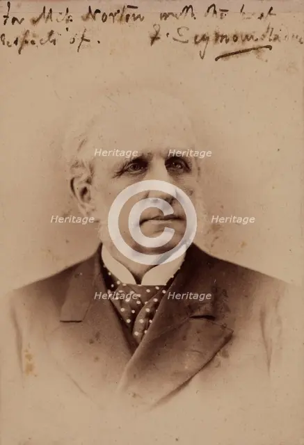 Portrait of F. Seymour Haden, c1881. Creator: Unknown.