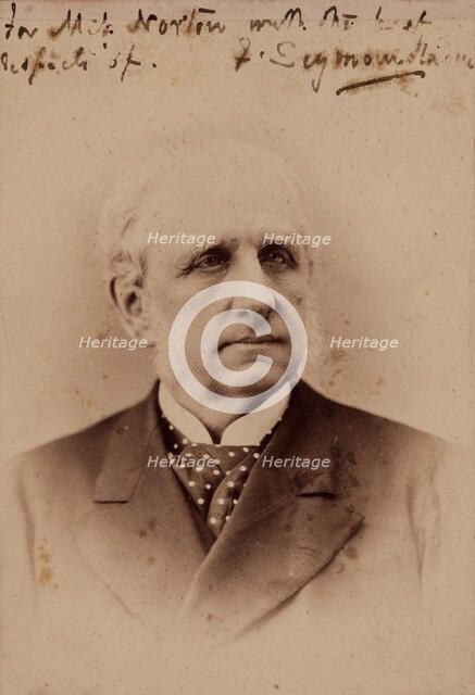 Portrait of F. Seymour Haden, c1881. Creator: Unknown.