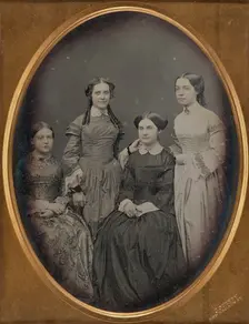 Portrait of Four Women, about 1852-1857. Creator: Jeremiah Gurney