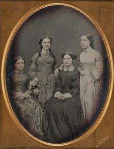 Portrait of Four Women, about 1852-1857. Creator: Jeremiah Gurney