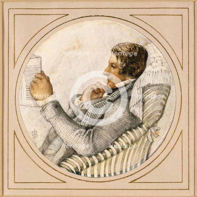 Portrait of Ford Madox Brown, c1850-1870. Artist: John Everett Millais.