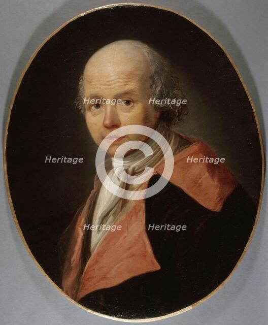 Portrait of Father Athanase Auger (1734-1792), philologist and literator, 1792. Creator: Francois Bonneville.
