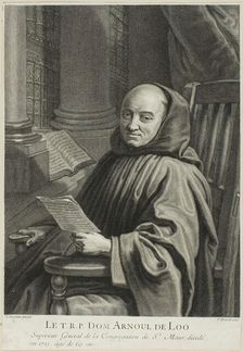 Portrait of Father Arnoul de Loo, n.d. Creator: Pierre Imbert Drevet