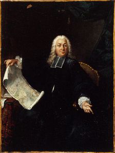 Portrait of Father Jean de Lagrive (1689-1757), geographer and engraver, c1740. Creator: Unknown