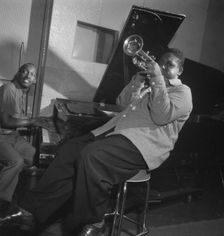 Portrait of Fats Navarro and Tadd Dameron, New York, N.Y., 1946. Creator: William Paul Gottlieb