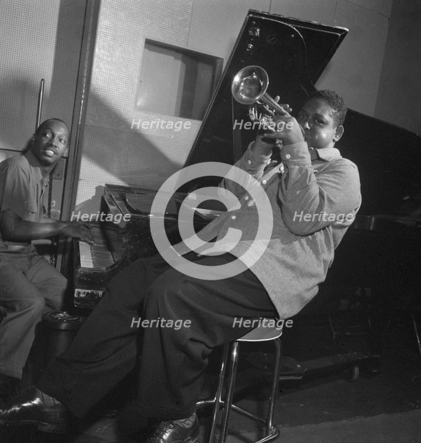 Portrait of Fats Navarro and Tadd Dameron, New York, N.Y., 1946. Creator: William Paul Gottlieb.