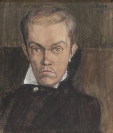 Portrait of Fahle Basilier, 1906. Creator: Verner Thome