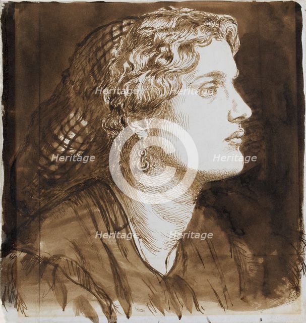 Portrait of Fanny Cornforth, c1860. Artist: Dante Gabriel Rossetti.