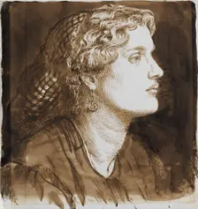 Portrait of Fanny Cornforth, c1860. Artist: Dante Gabriel Rossetti