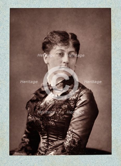 Portrait of Fanny Fleury (1846-1923), 1882. Creator: Godet, Anatole Louis (1839-1887).