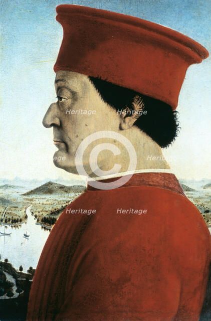 'Portrait of Federico da Montefeltro, Duke of Urbino', c1465. Artist: Pietro della Francesca