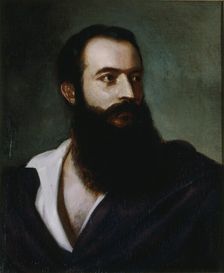 Portrait of Felice Orsini (1819-1858), c. 1858. Creator: Buchheister, Louis (1820-1881)