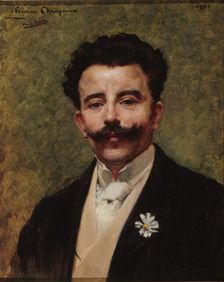 Portrait of Félicien Champsaur (1859-1934), 1901. Creator: Saïn, Paul (1853-1908)