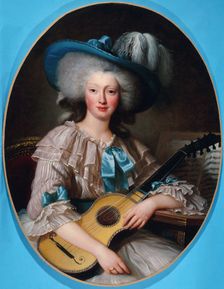 Portrait of Félicité-Louise de Frézals (1765-1854), born Esmangard de Beauval, lady..., 1785. Creator: Unknown