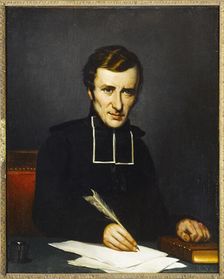 Portrait of Félicité Robert de Lamennais (1782-1854), writer and philosopher, after 1827. Creator: Paulin Jean Baptiste Guerin