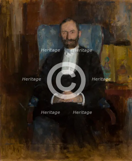 Portrait of Feliks Jasienski, 1907. Creator: Olga Boznanska.