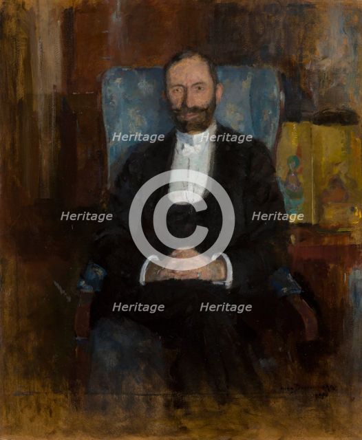 Portrait of Feliks Jasienski, 1907. Creator: Olga Boznanska.