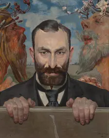 Portrait of Feliks Jasienski, 1903. Creator: Jacek Malczewski