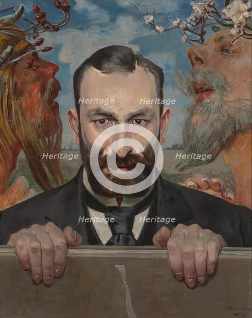 Portrait of Feliks Jasienski, 1903. Creator: Jacek Malczewski.