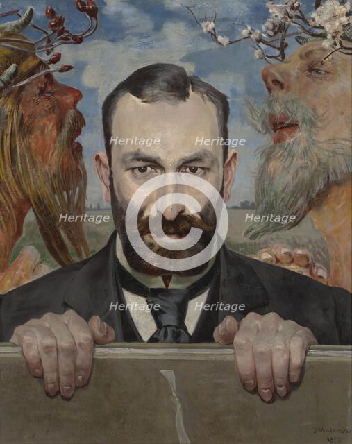 Portrait of Feliks Jasienski, 1903. Creator: Jacek Malczewski.