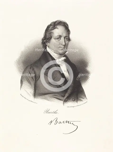Portrait of Félix Barthe (1795-1863). Creator: Grégoire et Deneux (active 1842-1860).