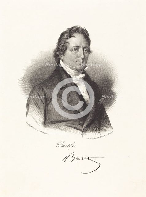 Portrait of Félix Barthe (1795-1863). Creator: Grégoire et Deneux (active 1842-1860).