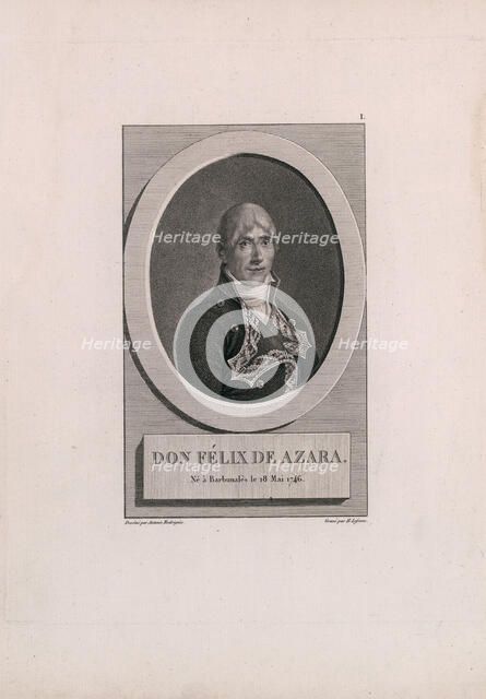 Portrait of Félix de Azara y Perera (1746-1821), 1806. Creator: Rodríguez Onofre, Antonio (1765-ca. 1825).