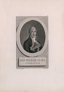 Portrait of Félix de Azara y Perera (1746-1821), 1806. Creator: Rodríguez Onofre, Antonio (1765-ca. 1825)