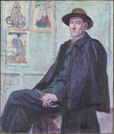 Portrait of Félix Fénéon , 1901. Creator: Luce, Maximilien (1858-1941)