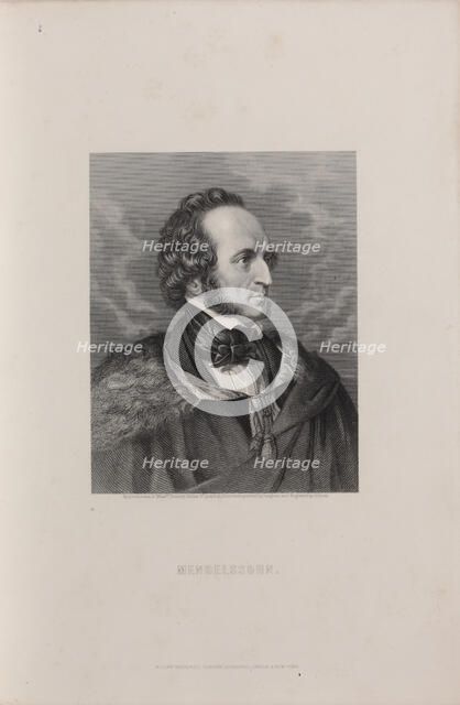 Portrait of Felix Mendelssohn Bartholdy, 1840s.