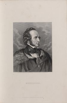 Portrait of Felix Mendelssohn Bartholdy, 1840s
