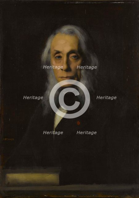Portrait of Félix Ravaisson-Mollien (1813-1900) , 1889. Creator: Henner, Jean-Jacques (1829-1905).