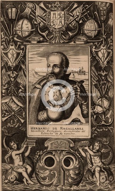 Portrait of Ferdinand Magellan (1470-1521), 1624. Creator: Anonymous.